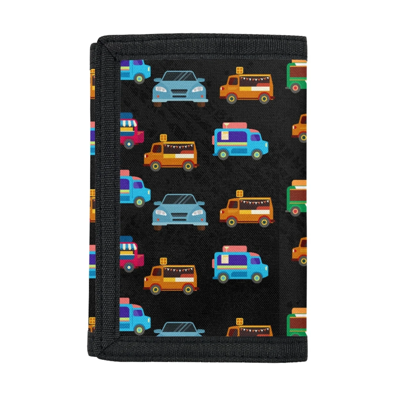 1pc Trifold Wallet With Car Print, Cartoon Car Toddler Tri-fold Wallets Suitable For Teens Daily Use, Birthday Gift