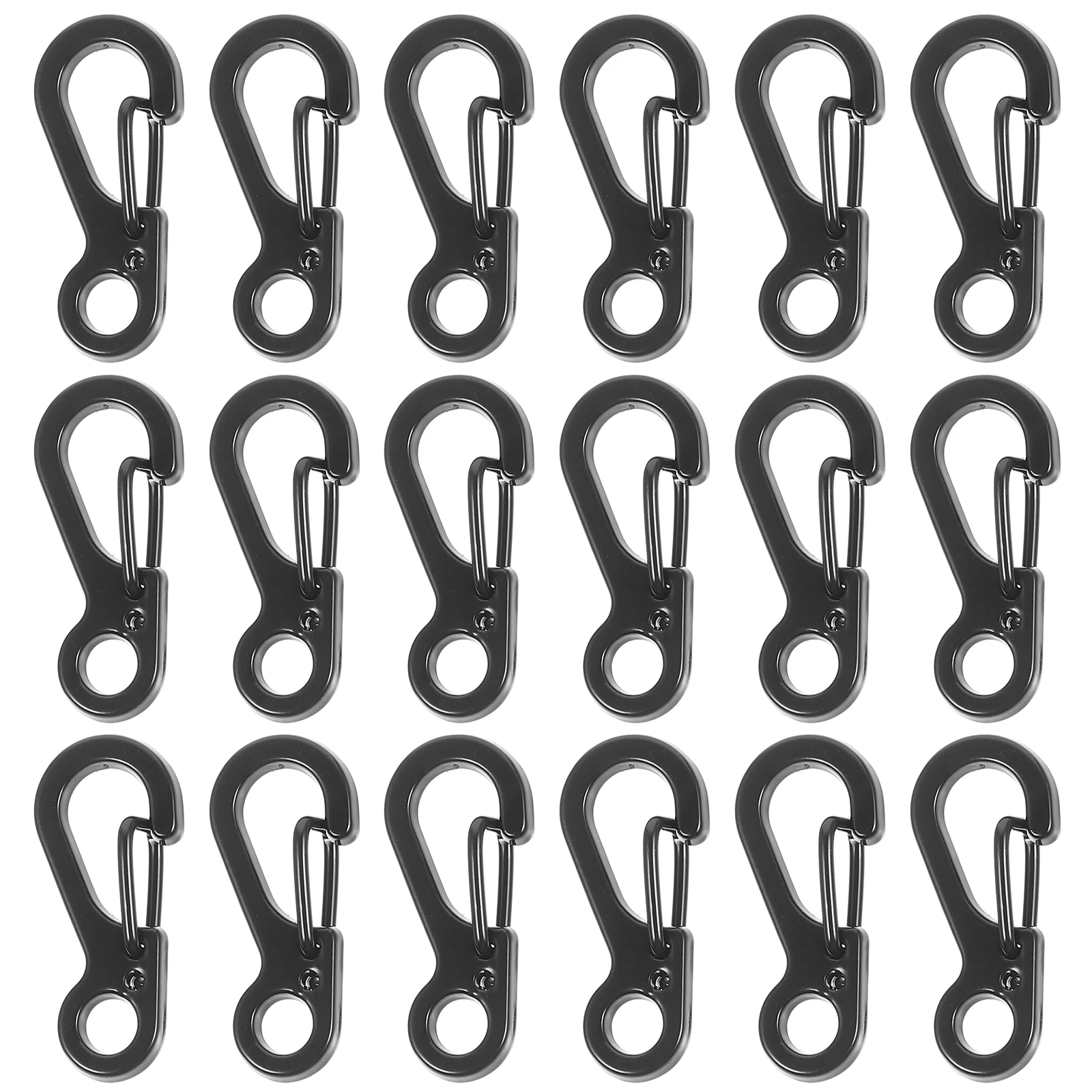 

20pcs Zinc Alloy Spring Buckle Mini Carabiner Clips Small Keychain Quick Release Jewelry Accessories Necklace Bracelet