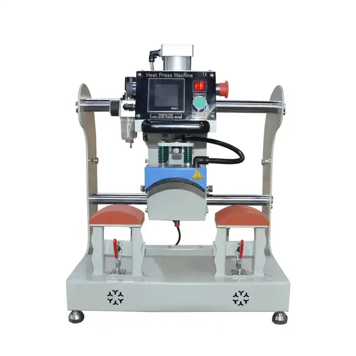 Semi Automatic Double Station Pneumatic Hat Heat Press Machine for Cap Hat Heat Transfer