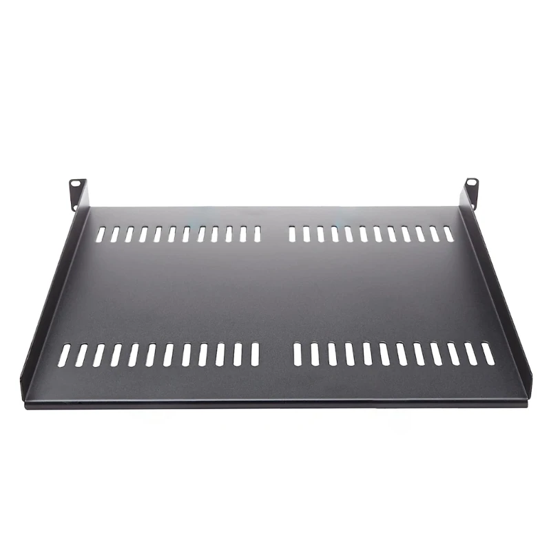 Universal Vented Rack Mount Cantilever Tray สำหรับ 19" NetworkEquipment Rack & Cabinet เหล็กสำหรับงานหนักสำหรับน้ำหนัก 22 กก.