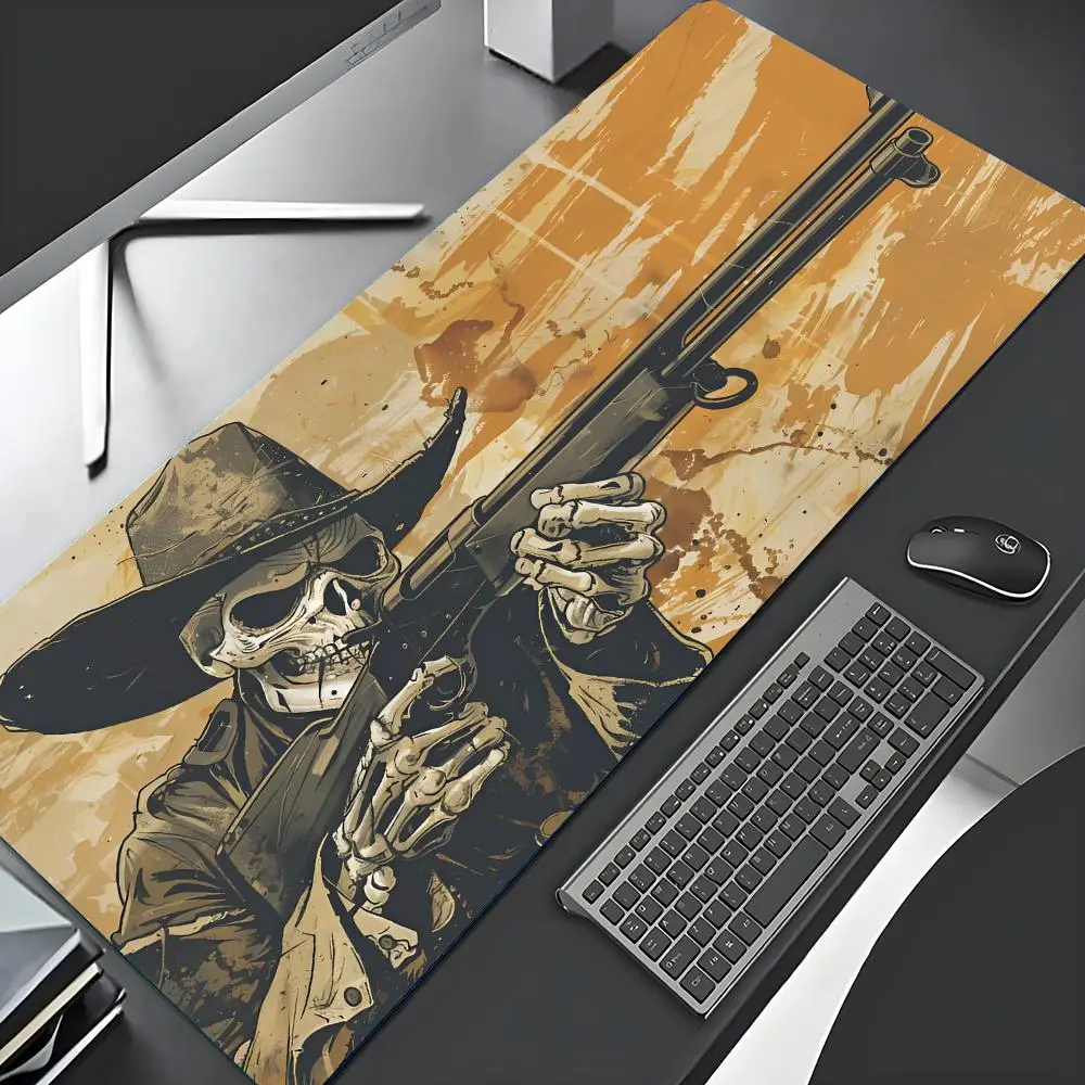 

Large Art game skeleton design Mouse Pad non-slip Mousepad Gamer E-Sports Mouse Mat Game Mechanical Keyboard XXL Desk Mat