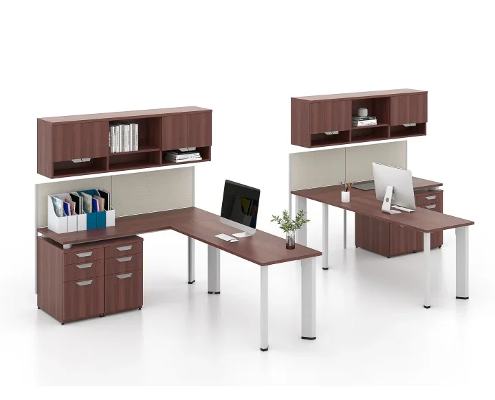2026 Office Cubicle Partition Workstation  for Secretary's Office Partition with Storage Cabinets Dividing Workspaces