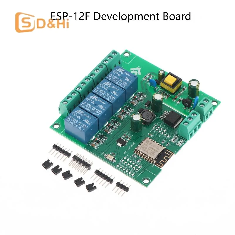

1PC ESP8266 4 Channel Wireless WIFI Relay Module AC-DC Switching Power Supply Module ESP-12F Wifi Development Board For Arduino