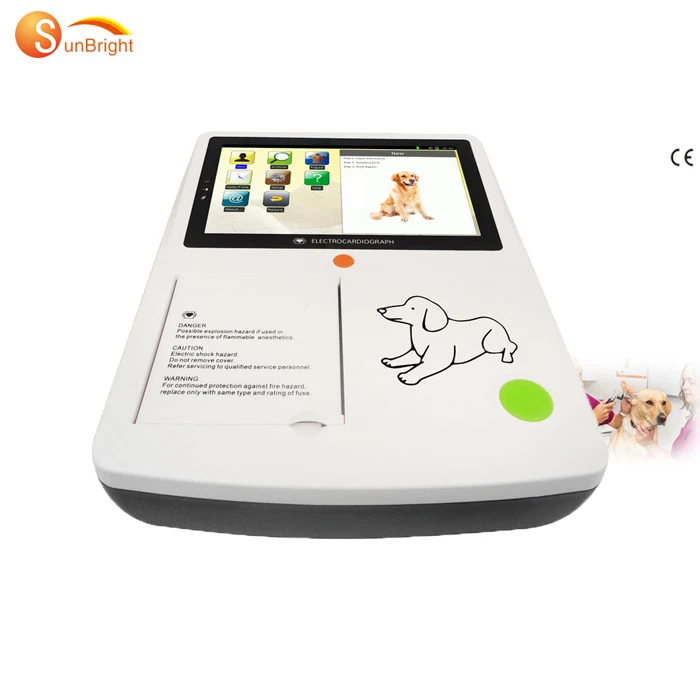 High Quality 3 Channel Veterinary ECG Electrocardiogram Instrument Machine