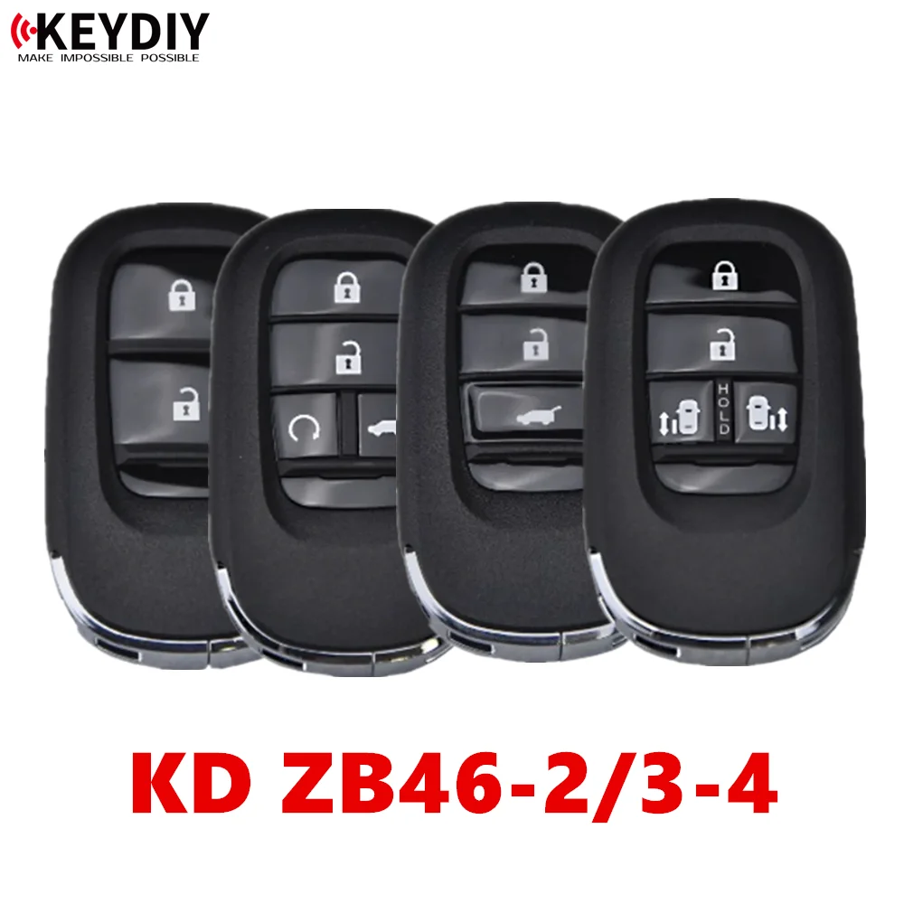 1 SZTUK KEYDIY KD ZB46-2 ZB46-3 ZB46-4 Uniwersalny inteligentny klucz zdalnego sterowania serii ZB do KD-X2 KD-MAX