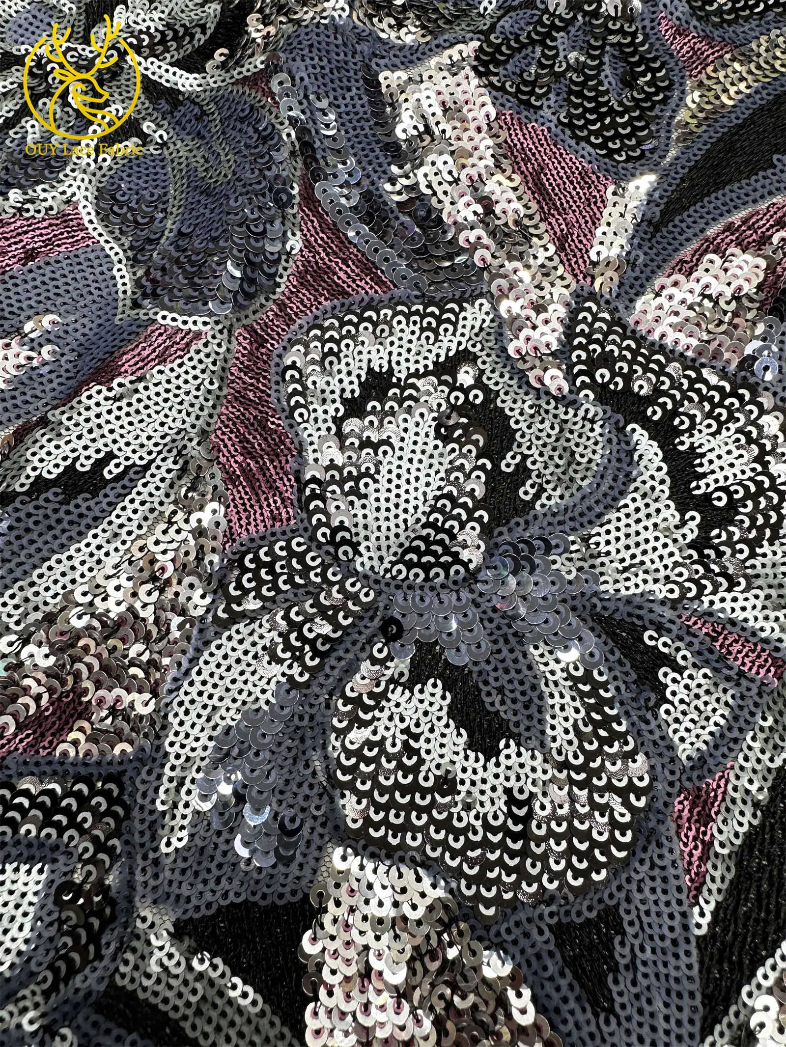 2025 Newest French Mesh Sequin Lace Fabric African Tulle Lace Fabric Nigerian Lace Fabric For Women Party Evening Dresses