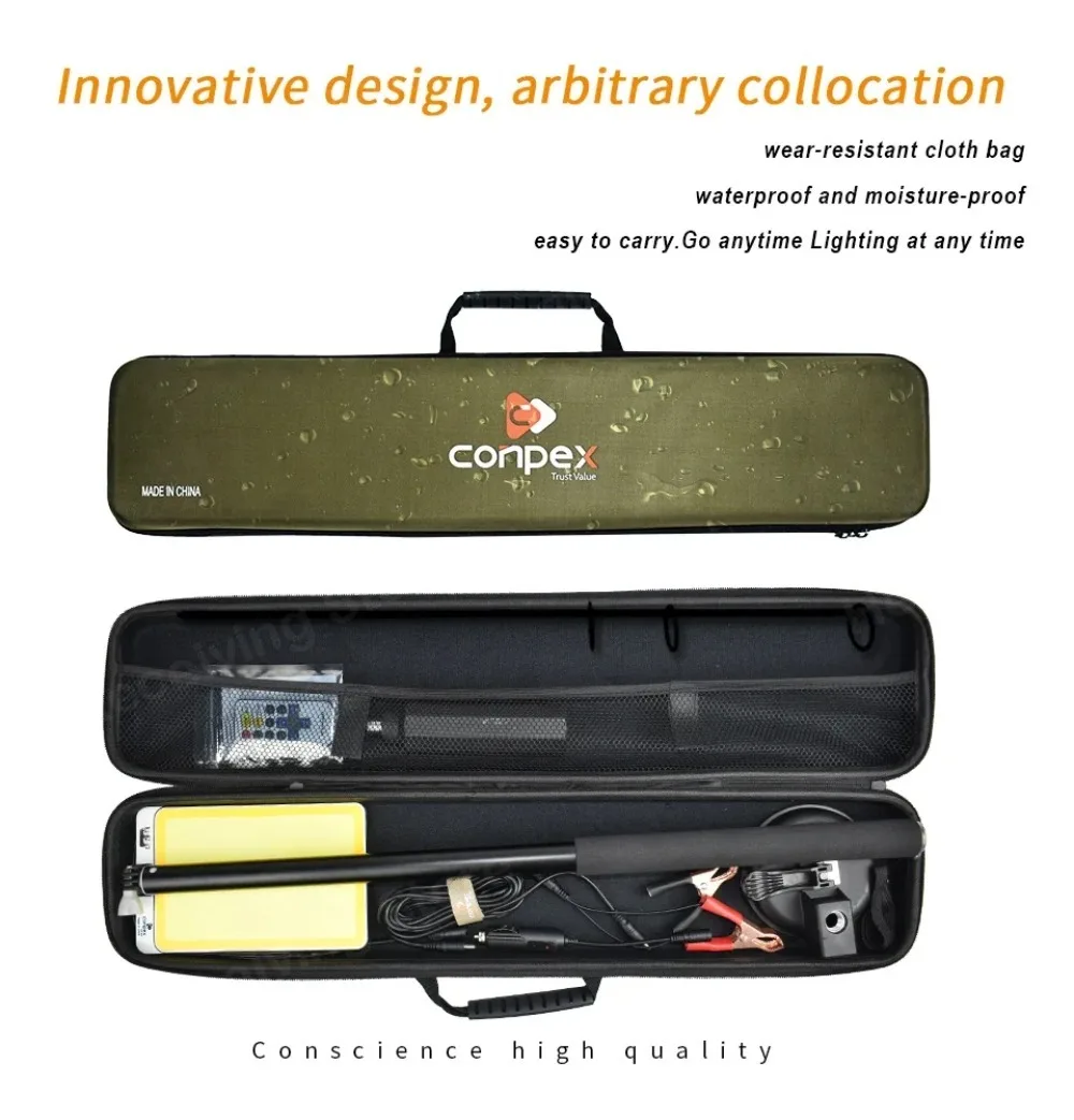 

Outdoors Portable Led Camping Lamp Rechargeable LED Work Spotlights Cob Telescopic Pillar Lights For Fishing Road Travel BBQ