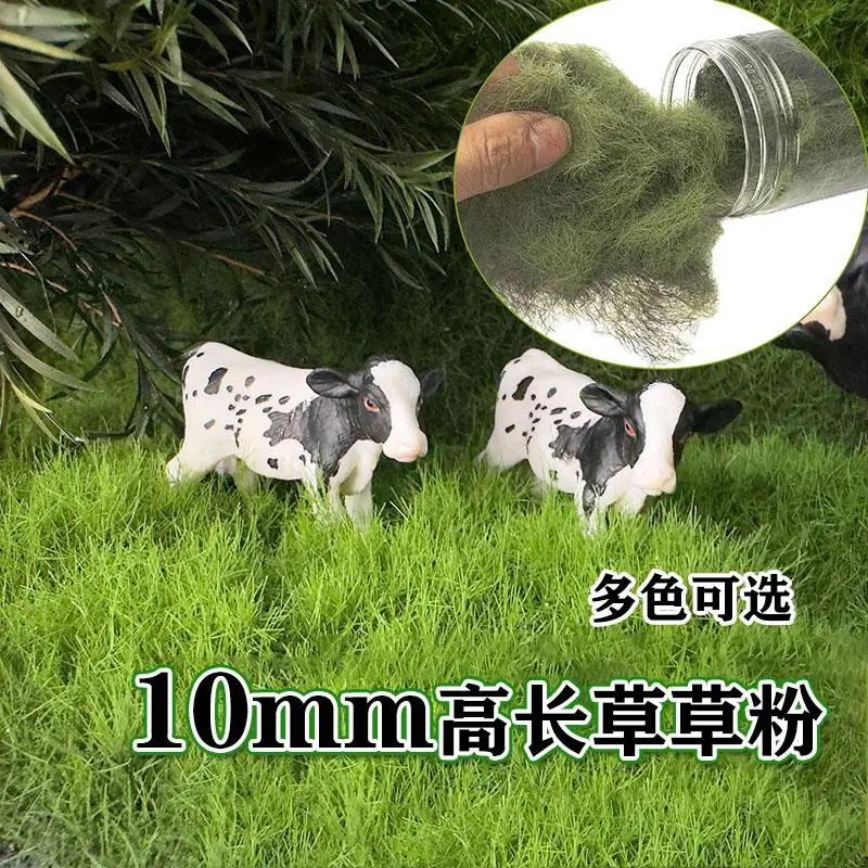 

Height 10MM DIY Static Grass Tufts Model Grass Needle Fake Moss Micro Landscape Material For Sand Military Wargame Diorama 20G