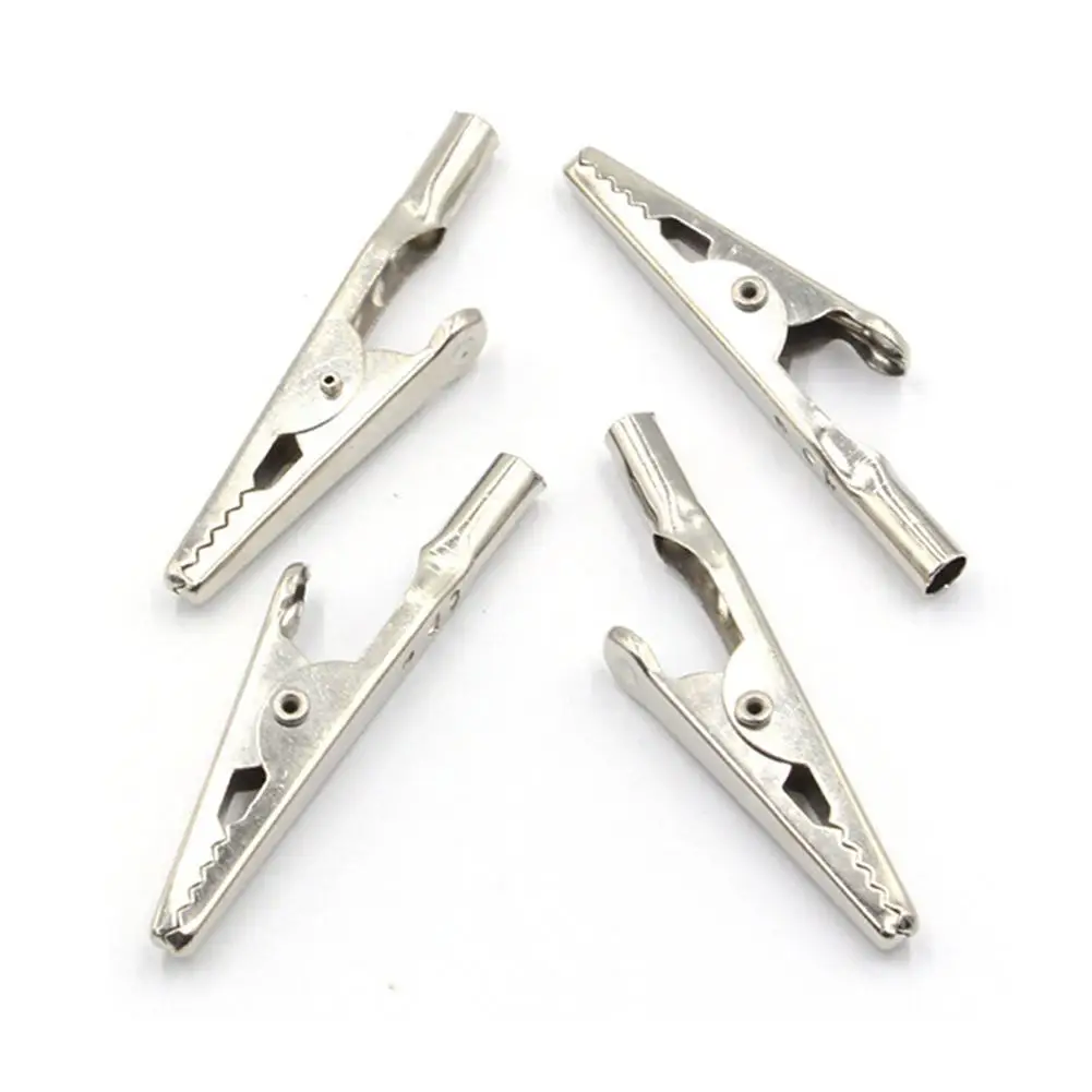 10Pcs Metal Crocodile Clips Cable Lead Testing Metal Alligator Clips Clamps Hair Clips Hairpins Wholesale 2024 New