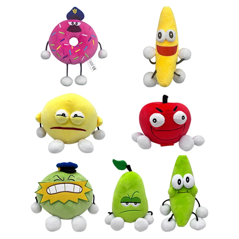 

1pcs 14-25cm Cotton Game Shovelware Brain Plush Toys Banana Donuts Plush Soft Stuffed Plush Doll for Kids Birthday Gift