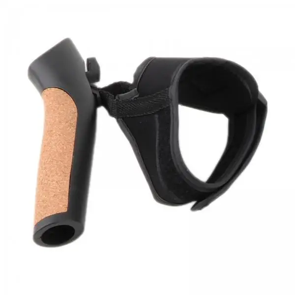 Trekking Pole Handles Plastic Alpenstock Grip Replacement with Strap for Multifunction Hiking Cane and Climbing