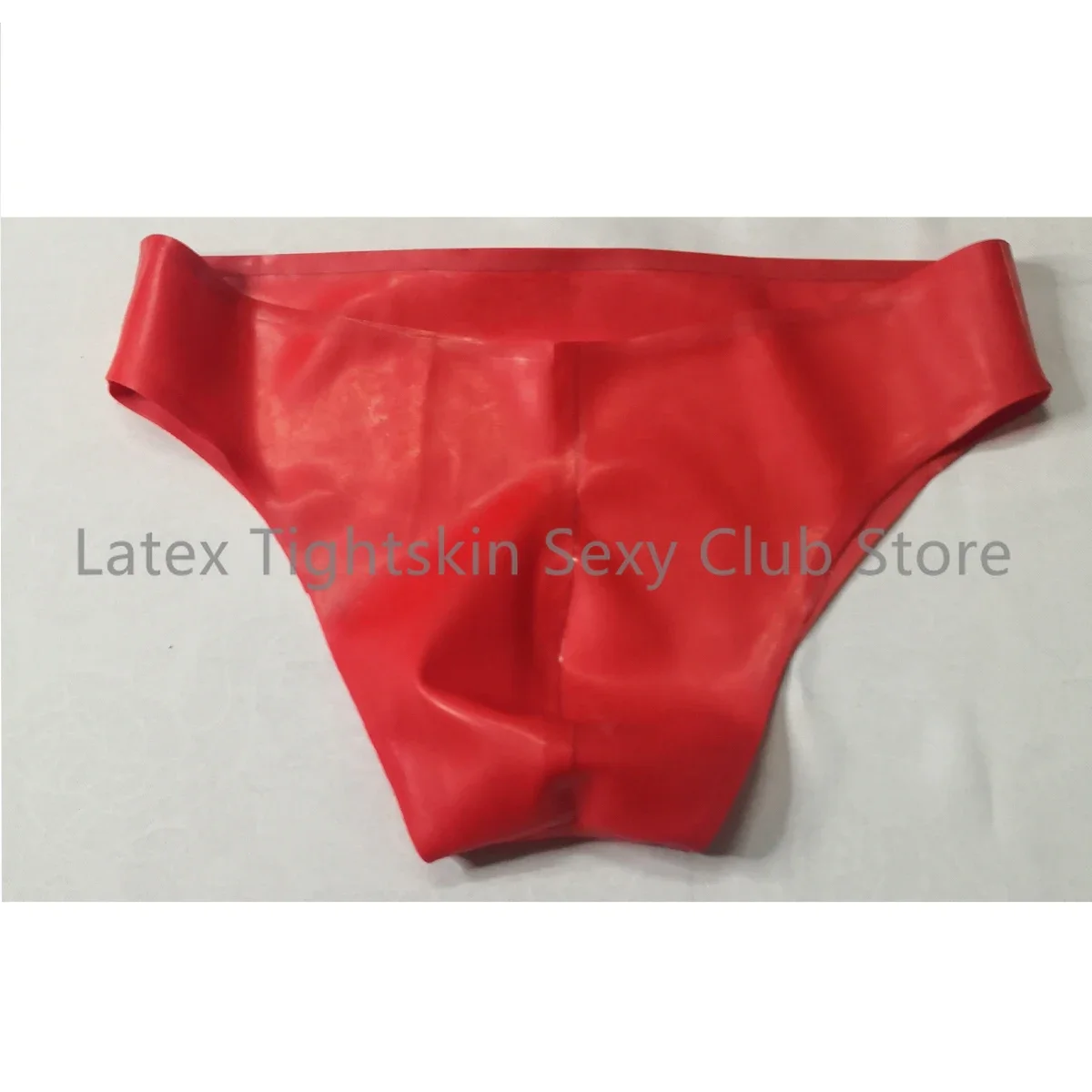 

Sexy Latex Briefs Red Fetish Rubber Shorts Underwear Club Wear for Men