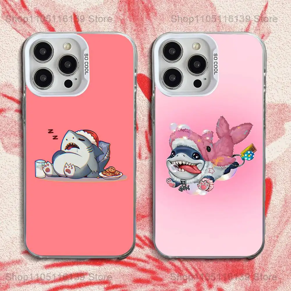 

J-Jeff The Land Shark Phone Case For iPhone 16,15,14,13,12,11,Pro,XS,Max,Plus,Mini,SE White Candy Matte Shockproof Cover