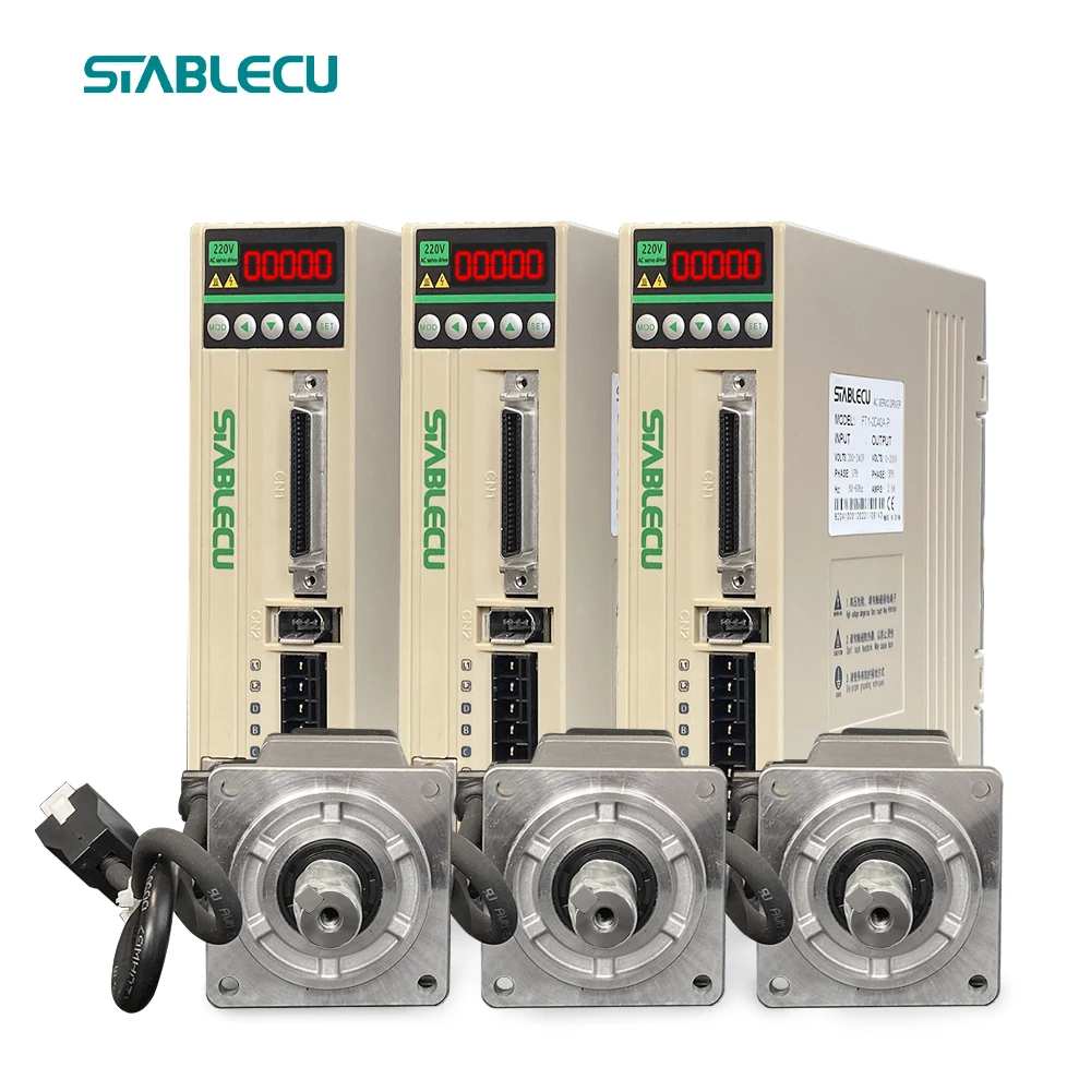 

400 Watt 1000w Torque 4 Axis Servo Motor Kit Waterproof Controls for CNC Single-Phase