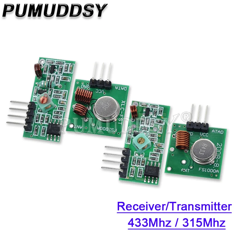 433Mhz / 315Mhz RF Transmitter And Receiver Module Link Kit For ARM/MCU WL DIY 315MHZ/433MHZ Wireless For Arduino Diy Kit
