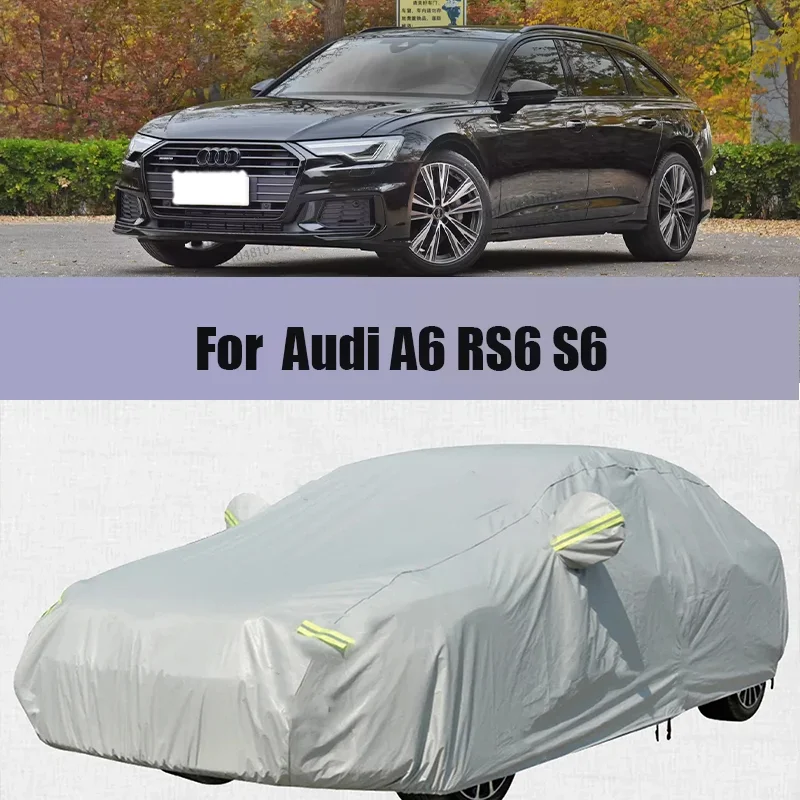 

Full Car Cover Waterproof Auto SunShade Rain Snow Resistant Cover Dustproof ALL Season Universal Outdoor For Audi A6 RS6 S6