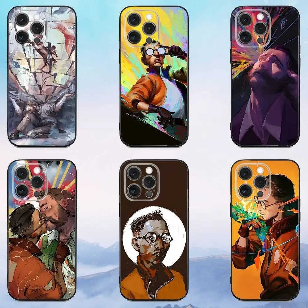 

D-Disco Game E-ElysiumS Phone Case For iPhone 17,16,15,14,13,12,Pro,Max,Plus,E,SE4,Air,Mini Black Soft Cover