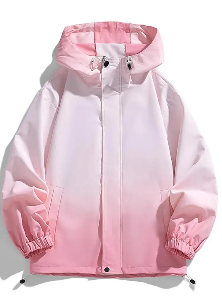 

TUCANO Мужская спортивная куртка ветрозащитного цвета, рабочая одежда, повседневное свободное пальто из полиэфирного волокна на молнии с капюшоном