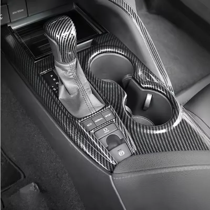 LHD For Toyota Camry 70 XV70 2018-2023 Hybrid Accessories Car Central Console Gear Shift Knob Panel Cover Trim