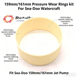 159mm/161mm Pressure Wear Rings kit For Sea-Doo Watercraft RXP/GTX /RXT/GTX/WAKE PRO 215/255/260/230/300/325