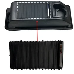 Car Centre Console Armrest box storage cover plate Cup Holder Pull Curtain For Citroen Berlingo Peugeot Partner 2008-2018 7591.7
