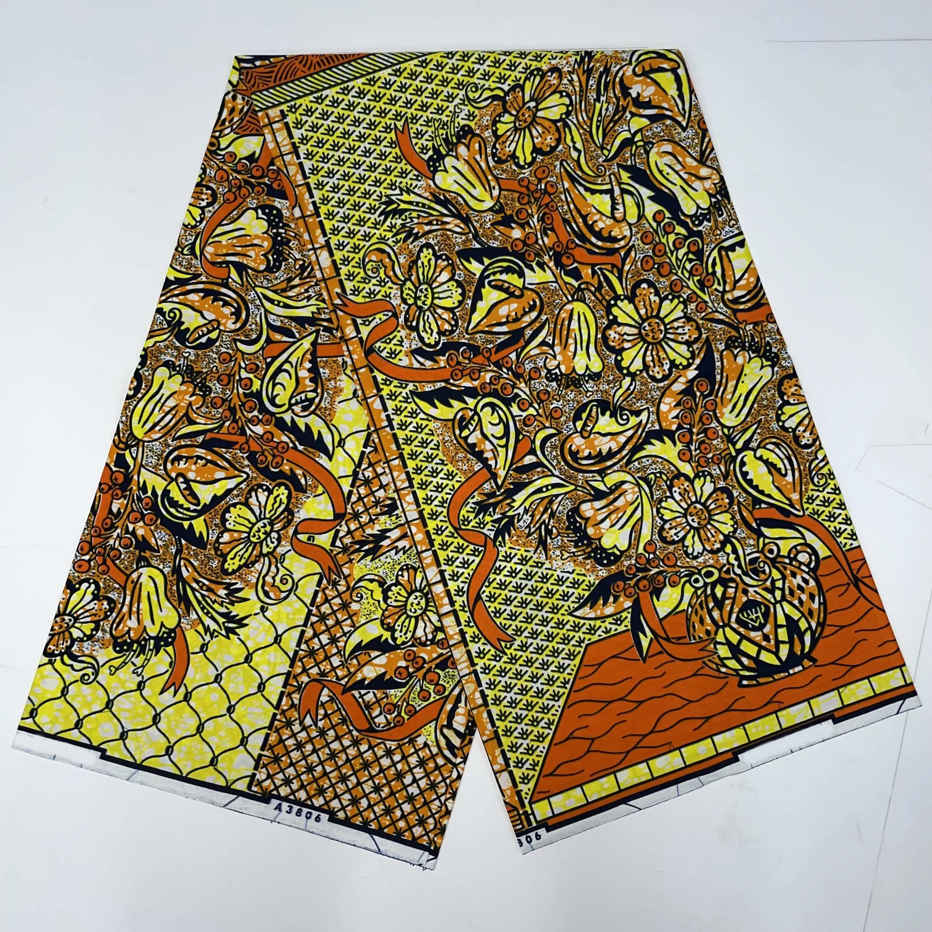 Ankara Wax Fabric 2024 High Quality African Wax Print Fabric 100% Cotton Soft Guaranteed Veritable African Real Wax Pagne Dress