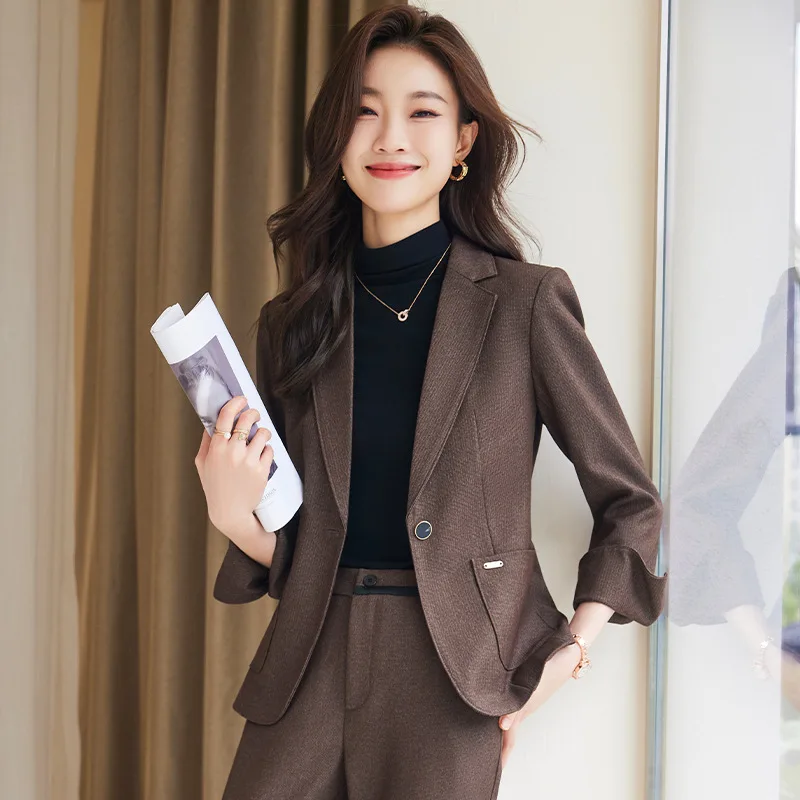 

Blue Small Suit Jacket for Women Spring and Autumn 2023 New Korean Casual Fashion Temperament Small Size Small Tailored Suit Top