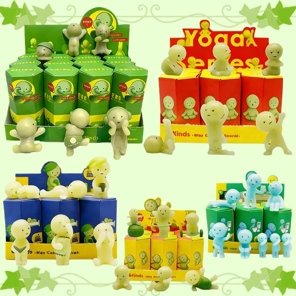 Coffret Mystère de Figurines Luminescentes Vertes de la Série Multiple Gift A – Modèle de Bureau Décoratif pour une Surprise