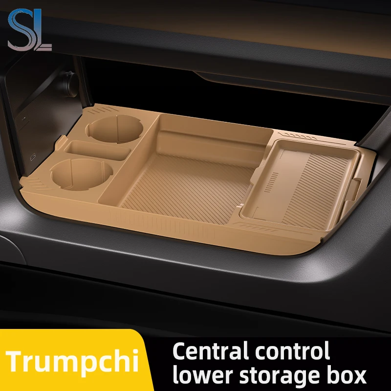 

For Trumpchi GAC E8 2024 2025 Storage Box Center Armrest Hidden Box Cup Holder Organizer Interior Accessories