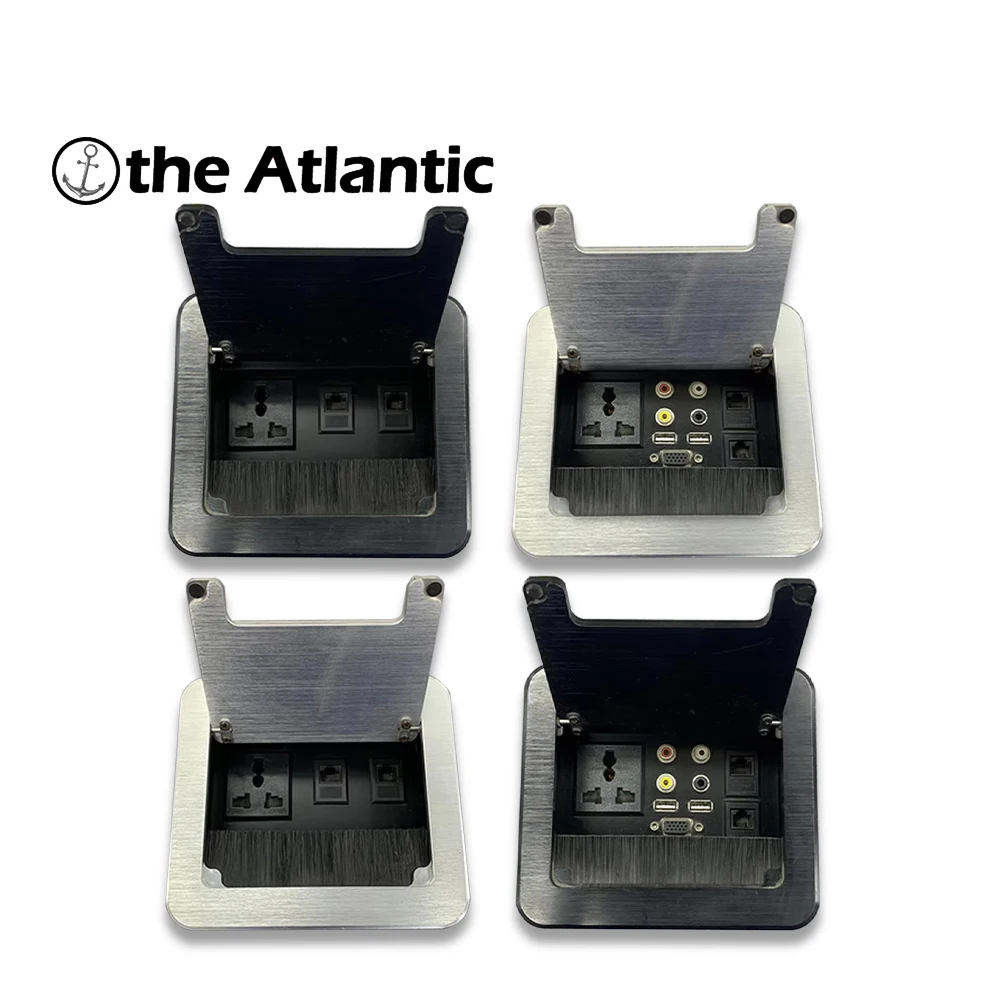 

13A Multi Functional Hidden Home Desktop Socket With Scalable Desktop Plug With XLR VGA HDMI And Dustproof Cover Cable Box