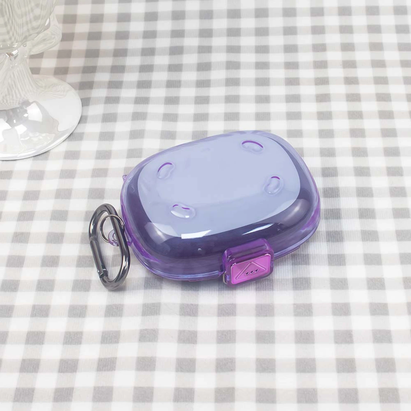 TPU Transparent Case Cover for JBL Endurance Peak 4 Shockproof Cover Waterproof with Locking Switches and Carabiner