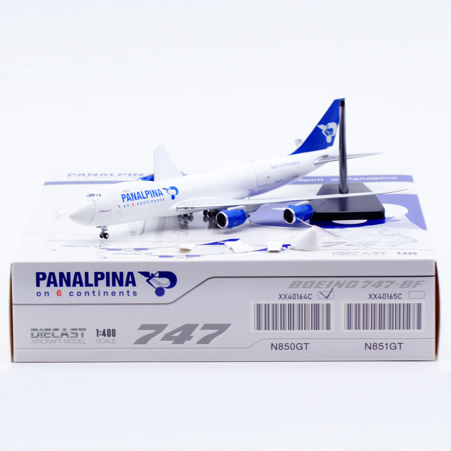 

XX40164C Коллекционный самолет из сплава в подарок JC Wings 1:400 Panalpina [открытая дверь] Boeing B747-8F литой под давлением модель самолета N850GT