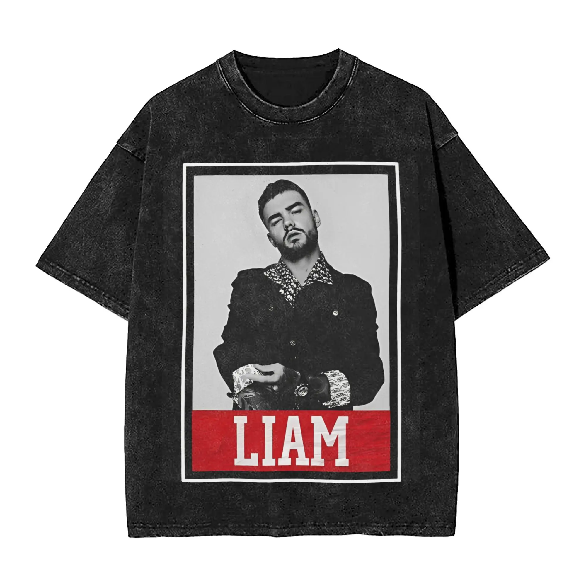 

Футболка Liam Payne Singer в винтажном стиле для мужчин и женщин, хлопковые футболки, одежда