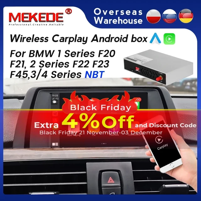 New!wireless Apple Carplay Android Auto Decoder Box For Bmw 1 Series F20  F21 2 Series F22 F23 F45 3/4 Series F30 F31 Nbt System - Car Multimedia  Player - AliExpress