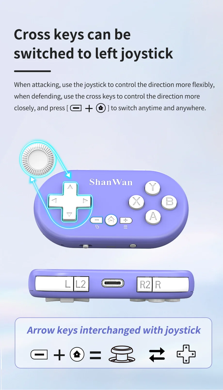 لوحة ألعاب صغيرة للتحكم في الألعاب بلوتوث لهاتف iPhone Android PS4 PS3 Switch Xbox Mobile IOS PC TV Controller لوحة ألعاب لاسلكية للهاتف