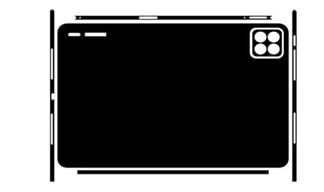 Pre-cut 1PCS Back+Side Skin Vinyl Stickers Cover Film For 2024 Xiaomi Pad 7 11.2