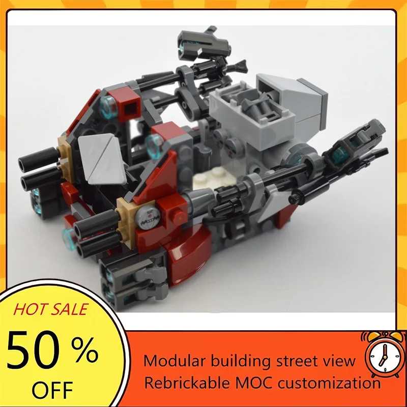 

Набор из 128 деталей: Популярная модель космического танка из фильма «Звездные войны», конструктор MOC, модульные технологичные блоки, подарок на праздник, игрушка для сборки, детский набор