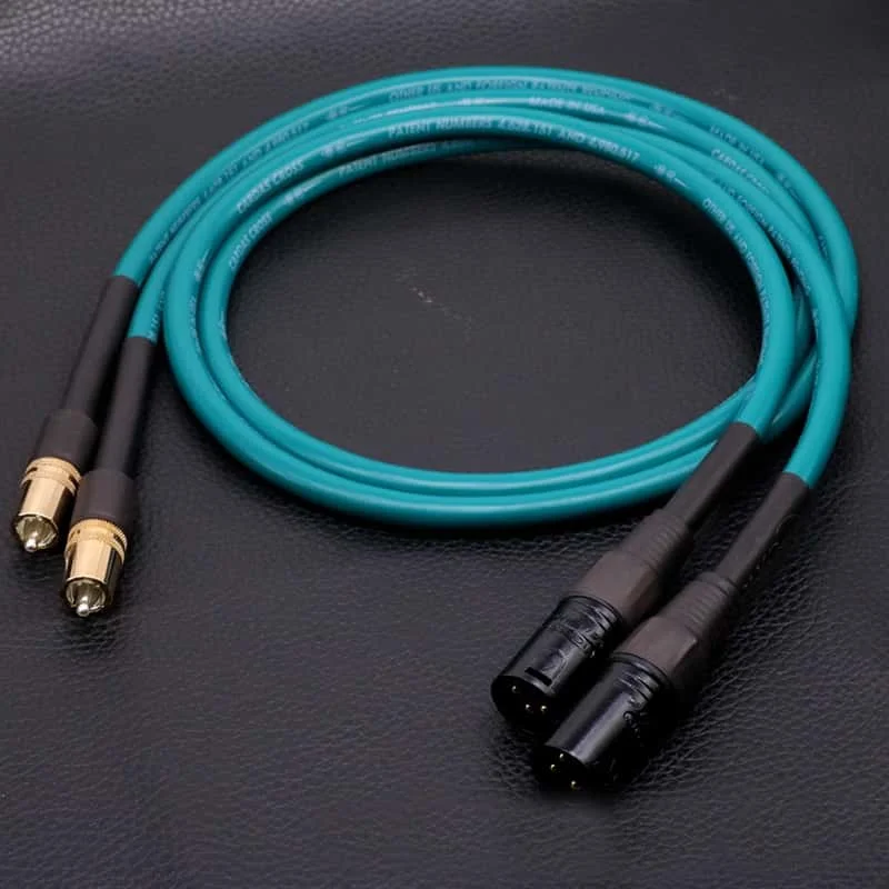 Kabel połączeniowy RCA do XLR, 1 para, XLR do RCA, przewód HiFi z niezbalansowanego na zbalansowany do wzmacniacza, DAC, CD, długość 0,5 m - 3 m — zdjęcie produktu 3