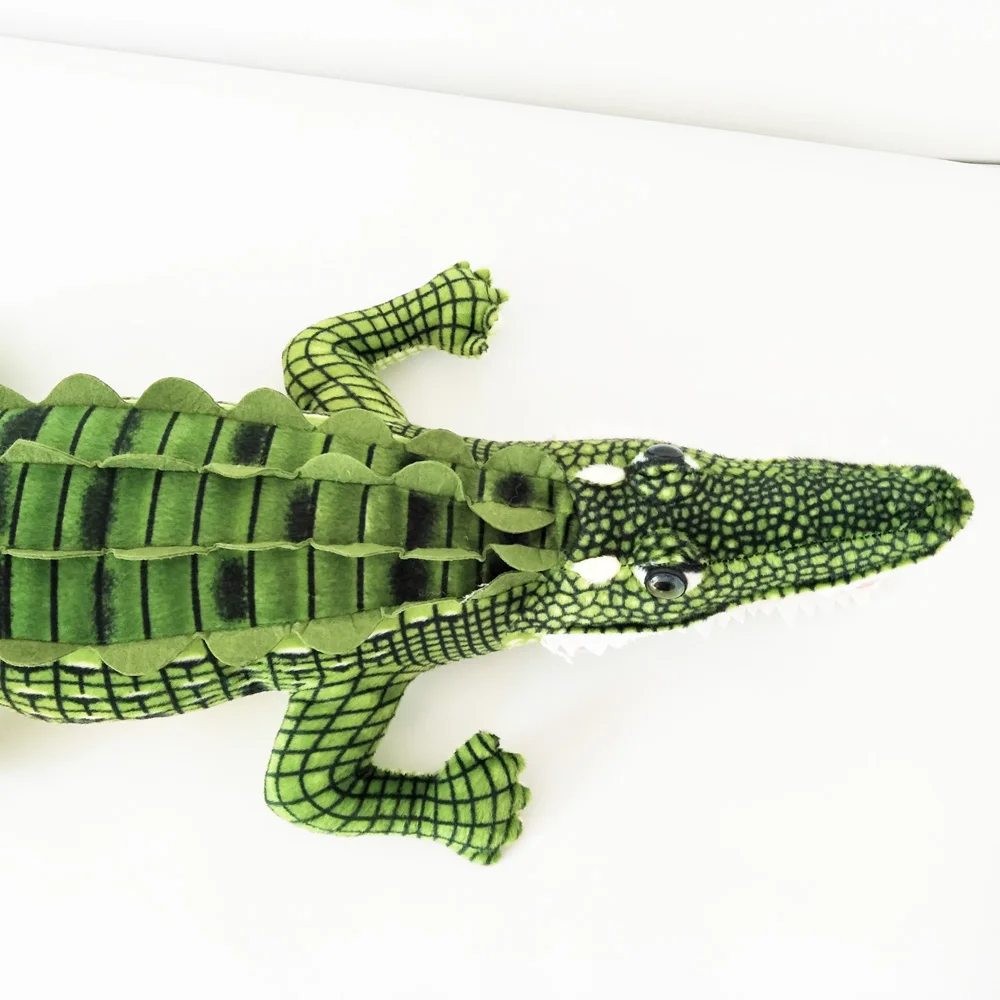 Simulação boca grande crocodilo crianças brinquedo de pelúcia presente de aniversário