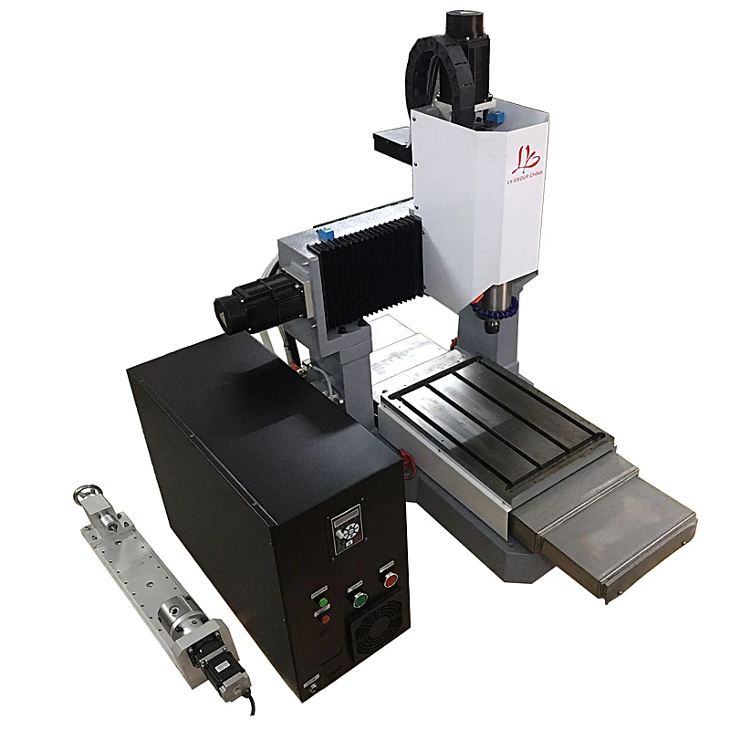 Wood Steel Router Engraver Cutting Full Cast Iron 3040 2.2KW 3.5KW 5 Axis 4 Axis Engraving Cutting Milling Machine 250mm Z Axis