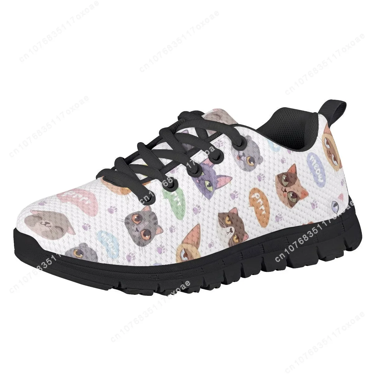 Kawaii Cartoon Katzen pfoten muster verschleiß feste Kinder laufschuhe für Jungen Mädchen schnüren Komfort Männer Basketball Turnschuhe neu