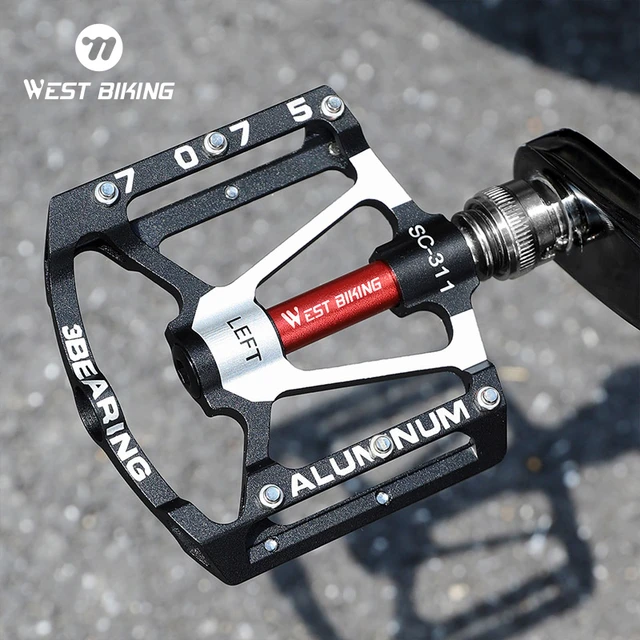 WEST BIKING Bicycle Quick Release Pedals 3 Bearings 7075 Aluminum Alloy MTB Ultralight Pedals Cruisers Bike Folding Bike Pedals AliExpress