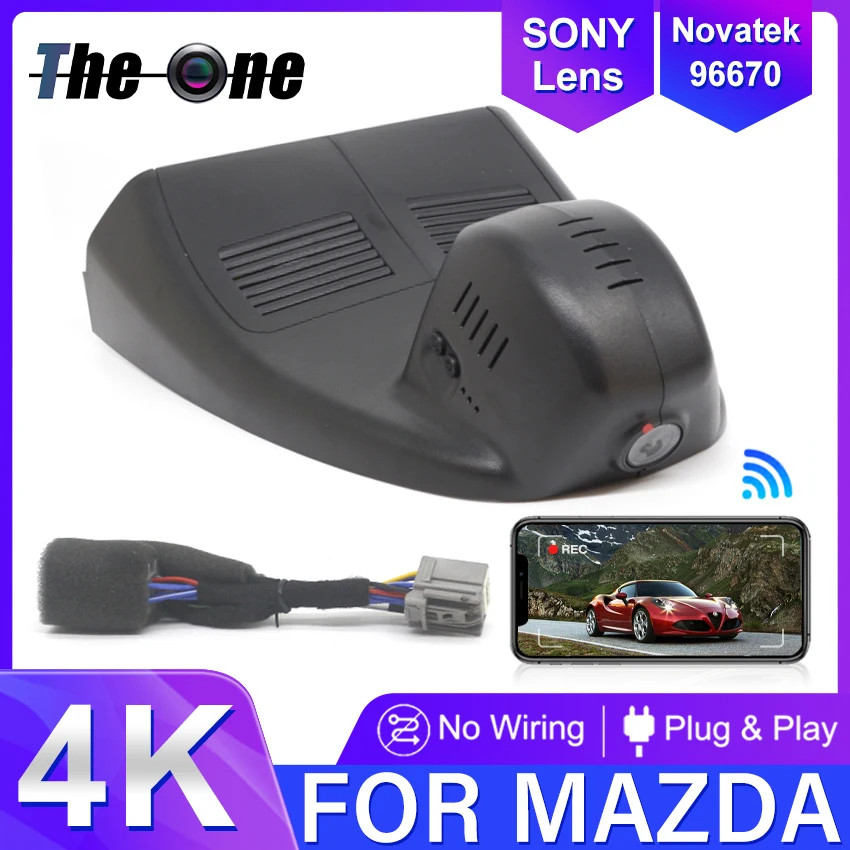 Dash Cam 4K UHD 2160P Car Video Recorder DVR Night Vision for Mazda 3 Axela For Mazda3 Axela BP 2019 2020 2021 2022 Dashcam