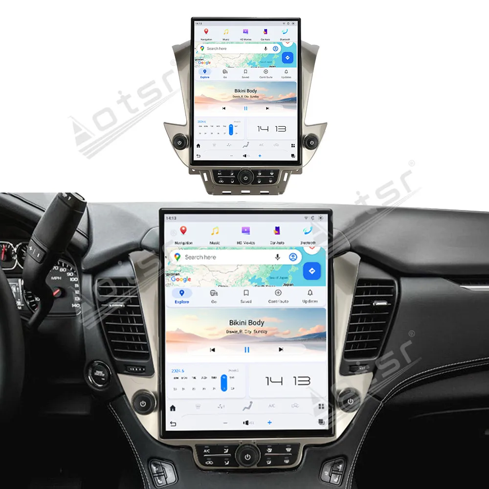 

15.6’’Android 13 Carplay For GMC Yukon/Chevrolet Suburban/Tahoe 2014-2020 GPS Navigation Car Radio HD Touch Screen Auto Stereo