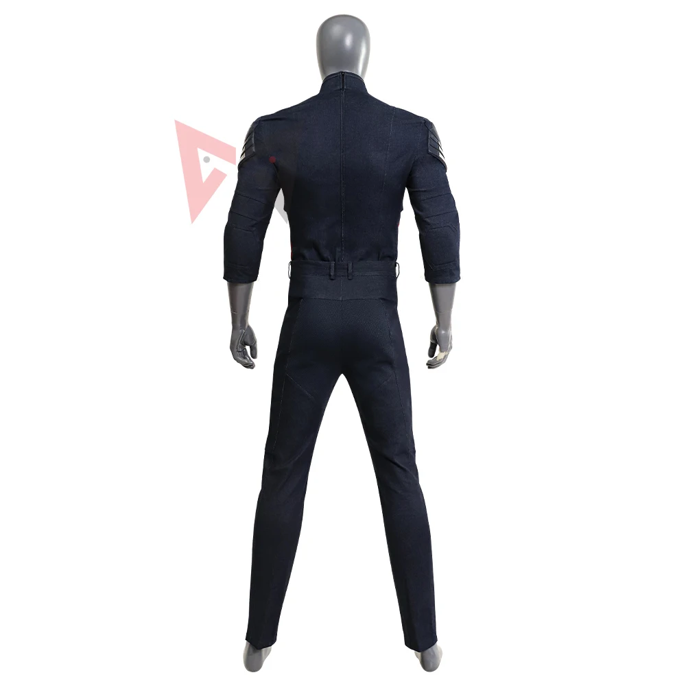 New 4 Captaining Americang Cosplay Costume Steven RogersingTops Pants Belt Set For Halloween Carnival Custom Made