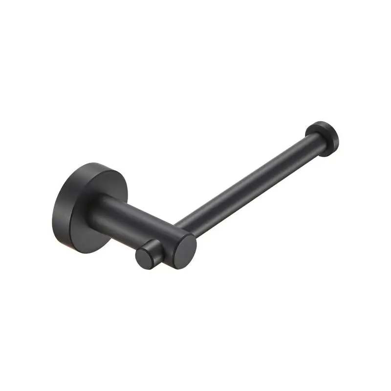 

Matte Black Thick Space Aluminum Wall Mount Toilet Paper Holder for Bathroom and Kitchen