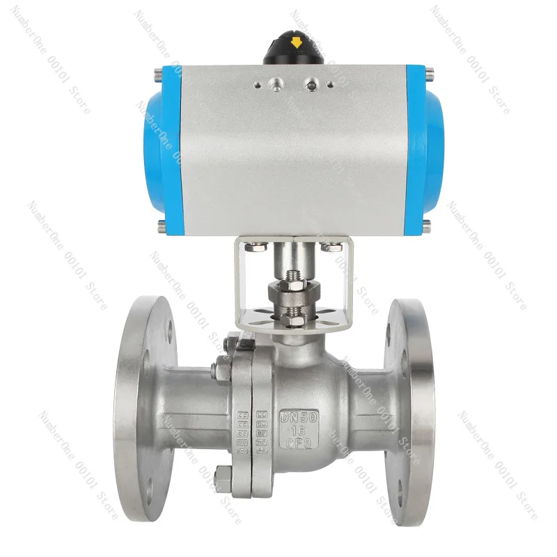 Pneumatic Flanged Ball Valve Q641F-16P/C Stainless Steel Cast Steel High Temperature Steam Quick Cut off Valve High Pressure 25P