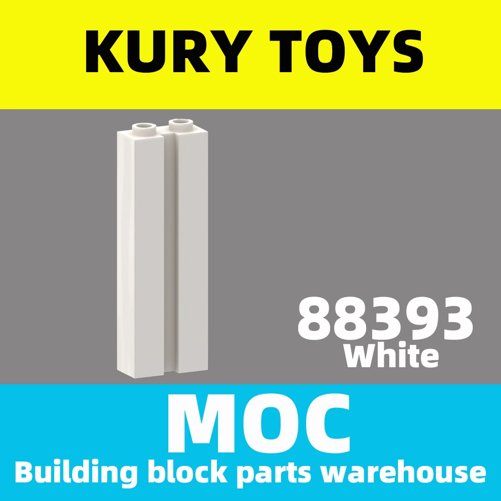 

Kury Toys DIY MOC For 88393 Building block parts For Brick, Modified 1 x 2 x 5 with Groove For Modified Brick