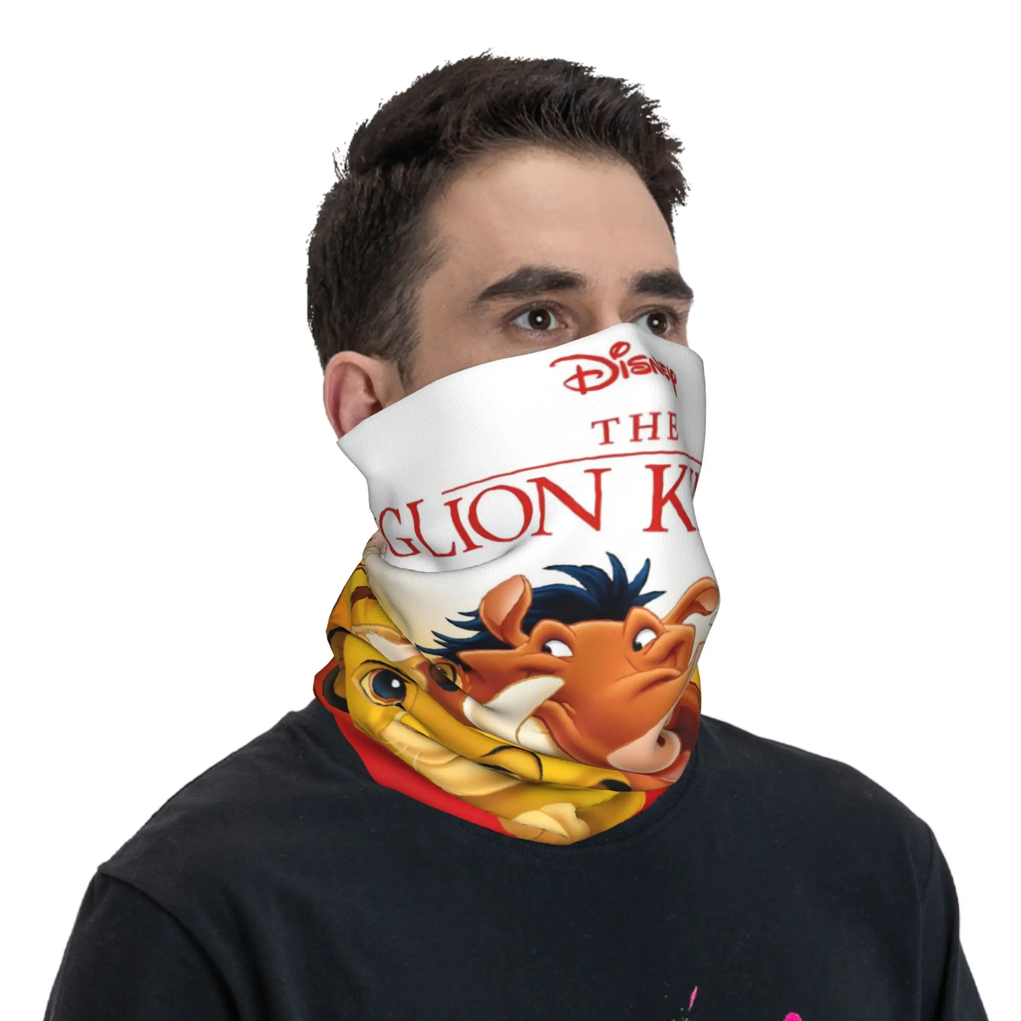 Personalizzato Il Re Leone Film Bandana Scaldacollo Uomo Donna Escursionismo invernale Sciarpa Ghetta Hakuna Matata Cartoon Face Cover