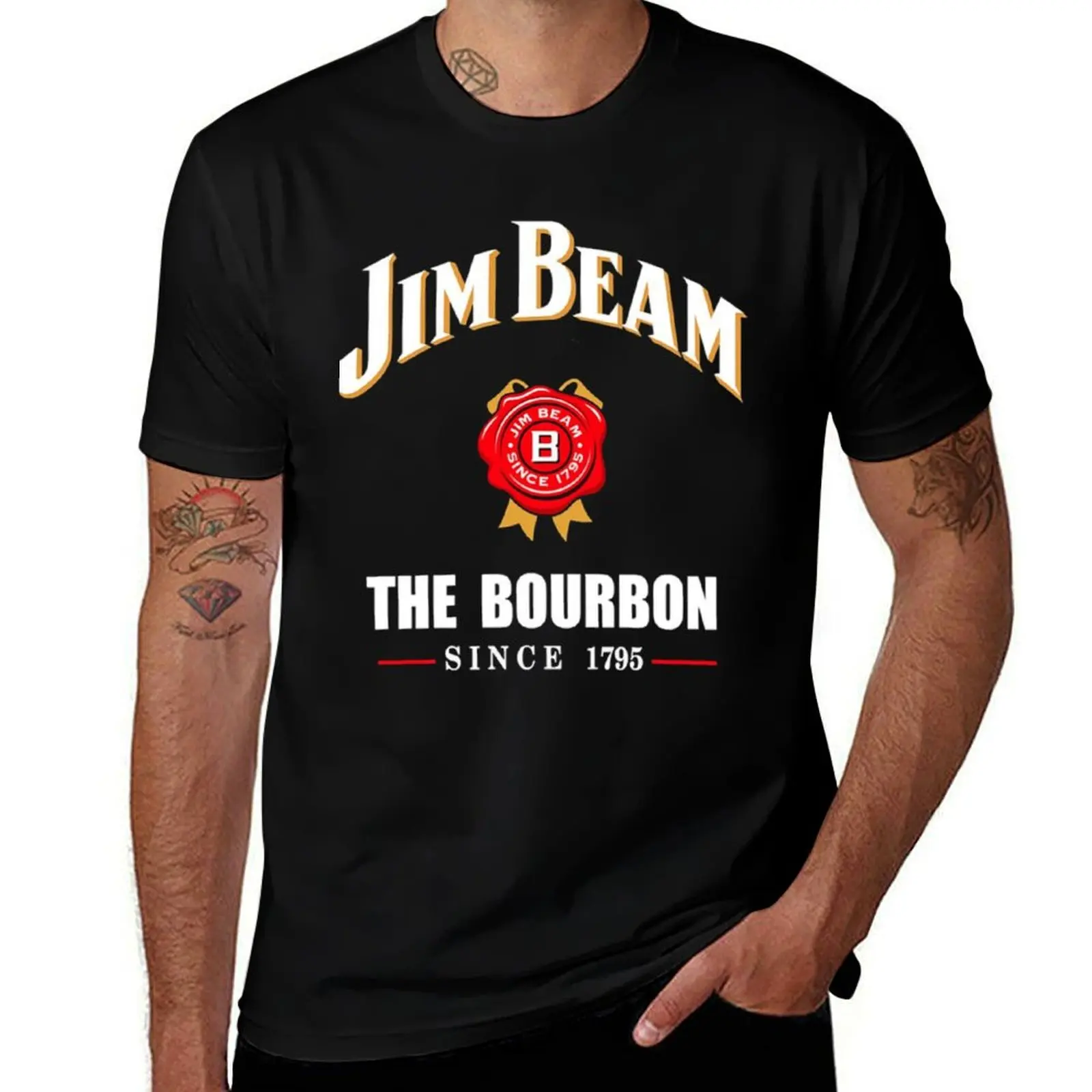 

the bourbon 1795 T-Shirt man graphic t shirt man t shirts cotton man t shirts graphic T-Shirt